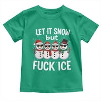 Anti ICE Christmas Toddler T Shirt Funny Snowman Cute Finger Let It Snow Funny FDT - Wonder Print Shop