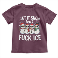 Anti ICE Christmas Toddler T Shirt Funny Snowman Cute Finger Let It Snow Funny FDT - Wonder Print Shop