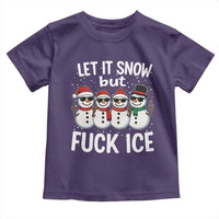 Anti ICE Christmas Toddler T Shirt Funny Snowman Cute Finger Let It Snow Funny FDT - Wonder Print Shop