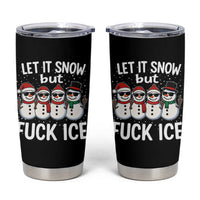 Anti ICE Christmas Tumbler Cup Funny Snowman Cute Finger Let It Snow Funny FDT - Wonder Print Shop