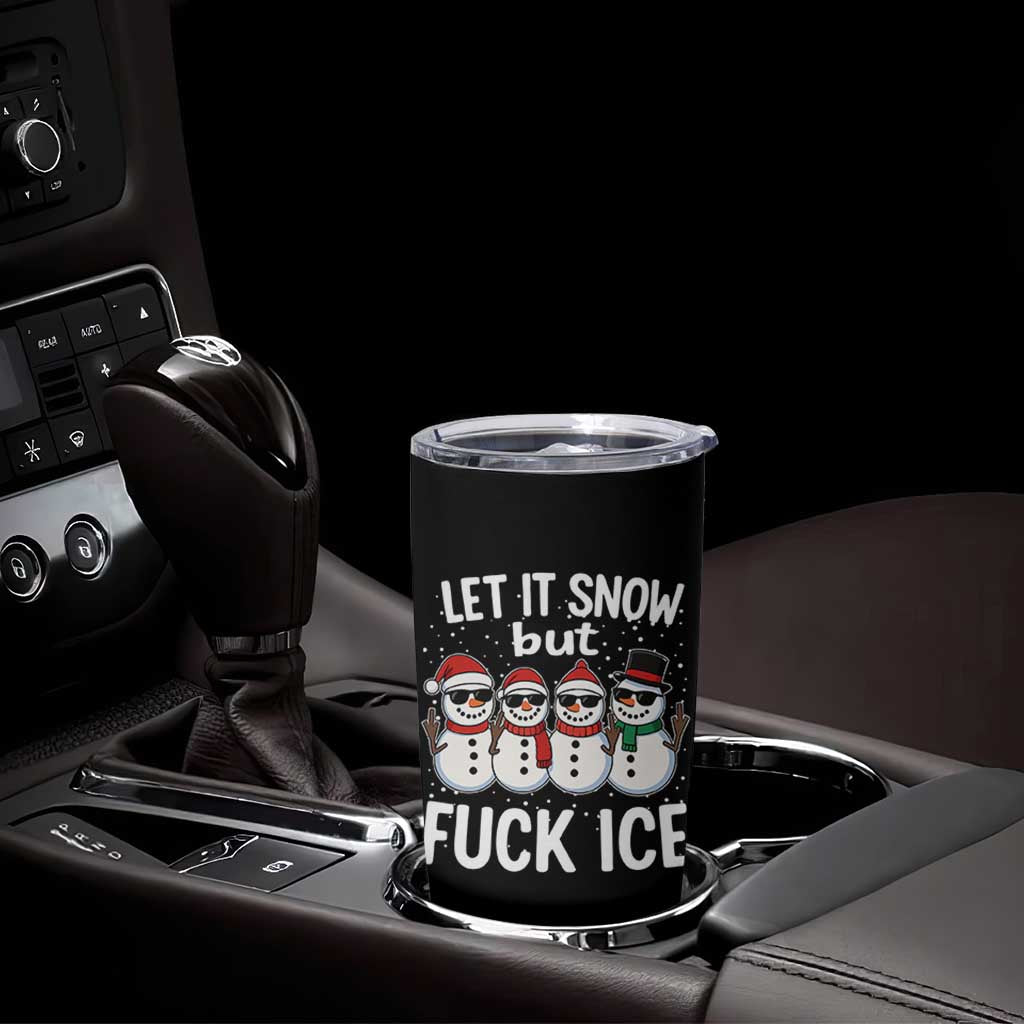 Anti ICE Christmas Tumbler Cup Funny Snowman Cute Finger Let It Snow Funny FDT - Wonder Print Shop