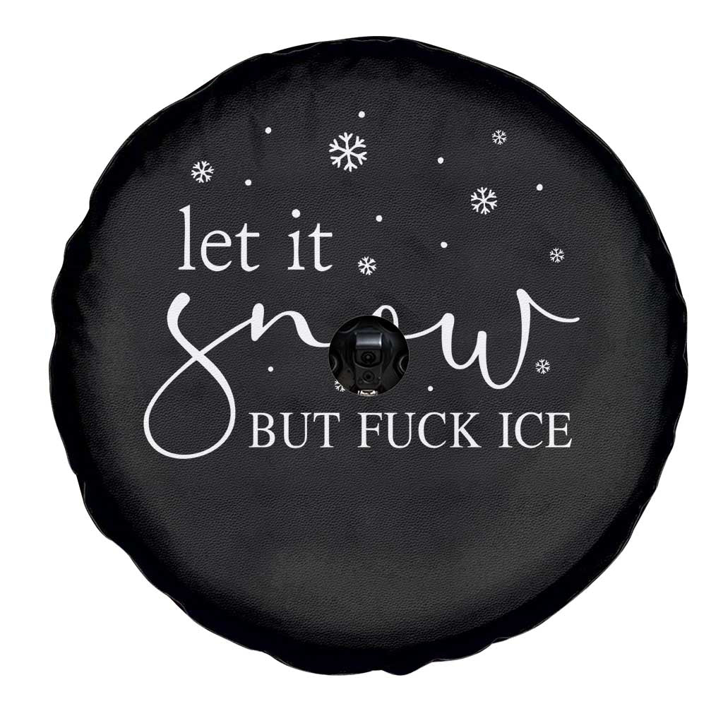 Let It Snow But Fuck Ice Spare Tire Cover Funny Christmas Winter - Wonder Print Shop