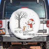 Let It Snow But Fuck Ice Spare Tire Cover Funny Snowman Christmas Winter - Wonder Print Shop