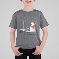 Let It Snow But Fuck Ice T Shirt For Kid Funny Snowman Christmas Winter - Wonder Print Shop