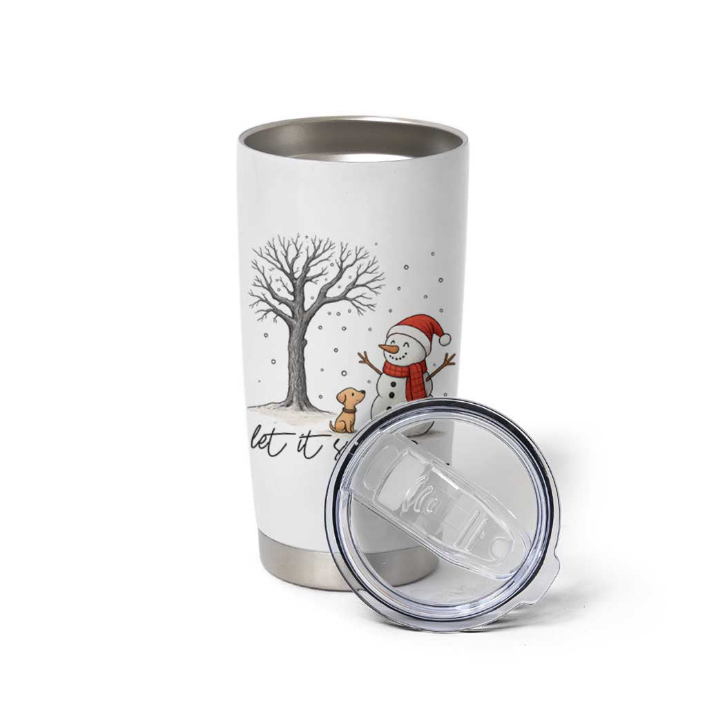 Let It Snow But Fuck Ice Tumbler Cup Funny Snowman Christmas Winter - Wonder Print Shop