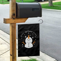 Anti ICE Christmas Garden Flag Let It Snow But Fuck Ice Cute Snowman Winter - Wonder Print Shop
