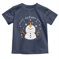 Anti ICE Christmas Toddler T Shirt Let It Snow But Fuck Ice Cute Snowman Winter - Wonder Print Shop