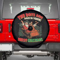 The Boys Are Back in Town Christmas Spare Tire Cover Funny Santa Jesus - Wonder Print Shop