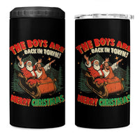 The Boys Are Back in Town Christmas 4 in 1 Can Cooler Tumbler Funny Santa Jesus - Wonder Print Shop