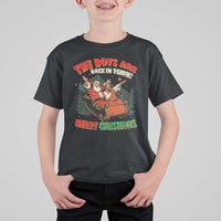 The Boys Are Back in Town Christmas T Shirt For Kid Funny Santa Jesus - Wonder Print Shop