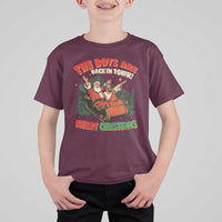 The Boys Are Back in Town Christmas T Shirt For Kid Funny Santa Jesus - Wonder Print Shop