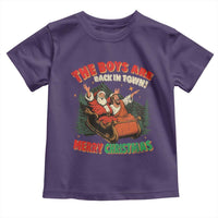 The Boys Are Back in Town Christmas Toddler T Shirt Funny Santa Jesus - Wonder Print Shop
