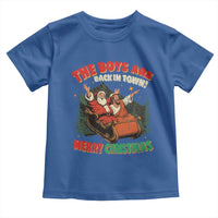 The Boys Are Back in Town Christmas Toddler T Shirt Funny Santa Jesus - Wonder Print Shop