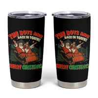 The Boys Are Back in Town Christmas Tumbler Cup Funny Santa Jesus - Wonder Print Shop