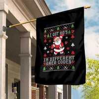 Funny Santa Ugly Christmas Garden Flag I Got Hos in Different Area Codes - Wonder Print Shop