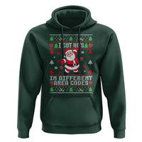 Funny Santa Ugly Christmas Hoodie I Got Hos in Different Area Codes - Wonder Print Shop