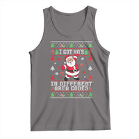 Funny Santa Ugly Christmas Tank Top I Got Hos in Different Area Codes - Wonder Print Shop