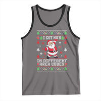 Funny Santa Ugly Christmas Tank Top I Got Hos in Different Area Codes - Wonder Print Shop