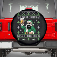 Funny Santa Ugly Christmas Spare Tire Cover Drinking Beer Splitting G Inappropriate Adult Humor - Wonder Print Shop