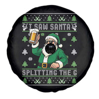 Funny Santa Ugly Christmas Spare Tire Cover Drinking Beer Splitting G Inappropriate Adult Humor - Wonder Print Shop