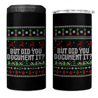 But Did You Document It Ugly Christmas 4 in 1 Can Cooler Tumbler Funny Office Party Sarcastic Winter HR - Wonder Print Shop