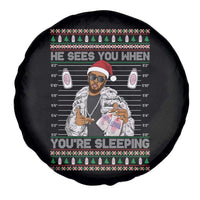 Funny Christmas Diddy Spare Tire Cover Diddy Sees You When Youre Sleeping Ugly Xmas - Wonder Print Shop