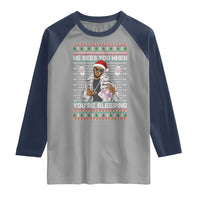 Funny Christmas Diddy Raglan Shirt Diddy Sees You When Youre Sleeping Ugly Xmas - Wonder Print Shop
