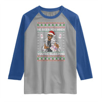 Funny Christmas Diddy Raglan Shirt Diddy Sees You When Youre Sleeping Ugly Xmas - Wonder Print Shop