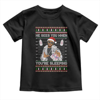 Funny Christmas Diddy Toddler T Shirt Diddy Sees You When Youre Sleeping Ugly Xmas - Wonder Print Shop