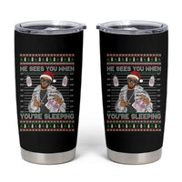 Funny Christmas Diddy Tumbler Cup Diddy Sees You When Youre Sleeping Ugly Xmas - Wonder Print Shop