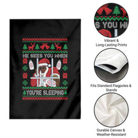Funny Christmas Diddy Garden Flag Diddy Sees You When Youre Sleeping Dirty Ugly Xmas - Wonder Print Shop