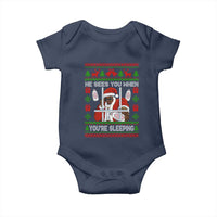 Funny Christmas Diddy Baby Onesie Diddy Sees You When Youre Sleeping Dirty Ugly Xmas - Wonder Print Shop