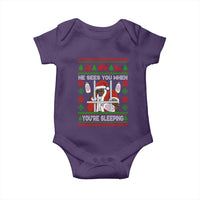Funny Christmas Diddy Baby Onesie Diddy Sees You When Youre Sleeping Dirty Ugly Xmas - Wonder Print Shop