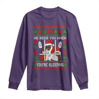 Funny Christmas Diddy Long Sleeve Shirt Diddy Sees You When Youre Sleeping Dirty Ugly Xmas - Wonder Print Shop