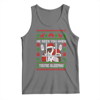 Funny Christmas Diddy Tank Top Diddy Sees You When Youre Sleeping Dirty Ugly Xmas - Wonder Print Shop