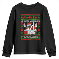 Funny Christmas Diddy Youth Sweatshirt Diddy Sees You When Youre Sleeping Dirty Ugly Xmas - Wonder Print Shop