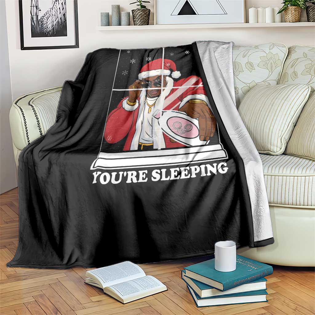 Funny Christmas Diddy Throw Blanket He Sees You When Youre Sleeping Dirty Ugly Xmas - Wonder Print Shop