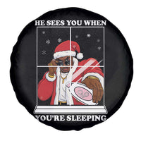 Funny Christmas Diddy Spare Tire Cover He Sees You When Youre Sleeping Dirty Ugly Xmas - Wonder Print Shop