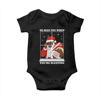 Funny Christmas Diddy Baby Onesie He Sees You When Youre Sleeping Dirty Ugly Xmas - Wonder Print Shop