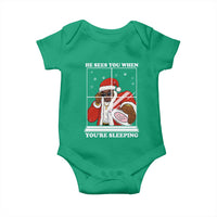 Funny Christmas Diddy Baby Onesie He Sees You When Youre Sleeping Dirty Ugly Xmas - Wonder Print Shop