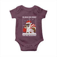 Funny Christmas Diddy Baby Onesie He Sees You When Youre Sleeping Dirty Ugly Xmas - Wonder Print Shop