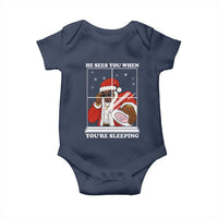 Funny Christmas Diddy Baby Onesie He Sees You When Youre Sleeping Dirty Ugly Xmas - Wonder Print Shop