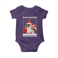 Funny Christmas Diddy Baby Onesie He Sees You When Youre Sleeping Dirty Ugly Xmas - Wonder Print Shop