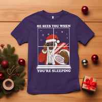 Funny Christmas Diddy T Shirt He Sees You When Youre Sleeping Dirty Ugly Xmas - Wonder Print Shop