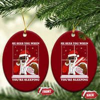 Funny Christmas Diddy Ceramic Ornament He Sees You When Youre Sleeping Dirty Ugly Xmas - Wonder Print Shop