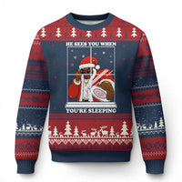Funny Xmas Diddy Ugly Christmas Sweater He Sees You When Youre Sleeping Dirty Ugly Xmas - Wonder Print Shop