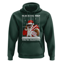 Funny Christmas Diddy Hoodie He Sees You When Youre Sleeping Dirty Ugly Xmas - Wonder Print Shop