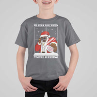 Funny Christmas Diddy T Shirt For Kid He Sees You When Youre Sleeping Dirty Ugly Xmas - Wonder Print Shop