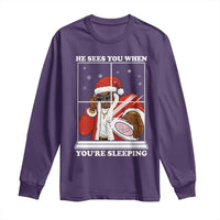 Funny Christmas Diddy Long Sleeve Shirt He Sees You When Youre Sleeping Dirty Ugly Xmas - Wonder Print Shop