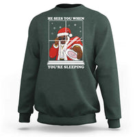 Funny Christmas Diddy Sweatshirt He Sees You When Youre Sleeping Dirty Ugly Xmas - Wonder Print Shop